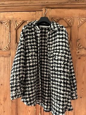 IRO Black & White Houndstooth Shacket